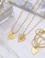 Fashion A Bronze Diamond Love Necklace