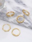 Fashion E Copper And Diamond Geometric Ring