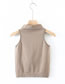 Fashion Armygreen Cotton Sleeveless Vest