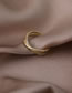 Fashion Gold Color Color Copper Inlaid Zirconium Geometric Cross Ring
