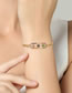 Fashion Gold Copper Bracelet With Diamonds And Stars