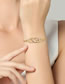 Fashion Gold Bronze Diamond Star Lightning Bracelet