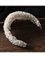 Fashion White Pearl Braided Twisted Bead Headband
