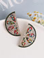Fashion Color Alloy Diamond-studded Watermelon Stud Earrings