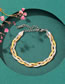 Fashion Gold Color Titanium Steel Snake Bone Chain Winding Bracelet