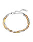 Fashion Gold Color Titanium Steel Snake Bone Chain Winding Bracelet