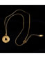 Fashion Gold Color Titanium Steel Gold-plated Lucky Charm Necklace