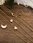 Fashion 2# Alloy Star And Moon Double Necklace