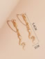 Fashion Gold Color Alloy Geometric Serpentine Earrings