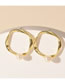 Fashion Gold Color Alloy Geometric Pearl Earrings