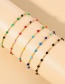 Fashion Color Titanium Steel Drop Oil Color Bead Bracelet