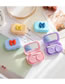 Fashion Yellow Bow Plastic Bowknot Portable Contact Lens Case
