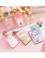 Fashion Peach Little Bear Bunny Plastic Cartoon Transparent Card Sleeve Protective Sleeve