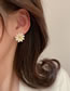 Fashion Flowers Alloy Inlaid Zirconium Flower Earrings