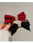 Fashion Duckbill Clip-red Fabric Diamond-studded Bow Hairpin