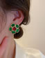 Fashion Flowers Alloy Geometric Flower Earrings