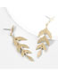 Fashion Gold Color Alloy Geometric Fishtail Earrings