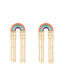 Fashion Main Image Alloy Geometric Rainbow Tassel Drop Earrings