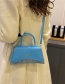 Fashion Navy Blue Pu Flap Crossbody Bag