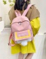 Fashion Pink Canvas Cartoon Backpack