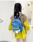Fashion Blue Canvas Cartoon Backpack