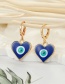 Fashion 3 White Love Eyes Alloy Drop Oil Love Eyes And Earrings