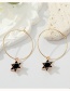 Fashion 2 Six-pointed Star Alloy Drop Oil Six-pointed Star Earrings
