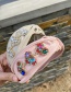 Fashion Pink Pu Alloy Diamond-studded Love Knotted Headband