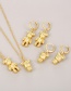 Fashion Gold Copper Bear Doll Earrings