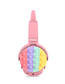 Fashion Pink Cat Ears Cartoon Press Children's Head-mounted Folding Bluetooth Headset (charged)
