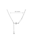 Fashion Gold Alloy Diamond Eight-pointed Star Tassel Necklace