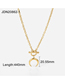 Fashion 1# Stainless Steel Moon Ot Buckle Necklace