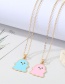 Fashion Blue Ghost Alloy Ghost Necklace