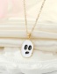 Fashion Black Metal Ghost Necklace