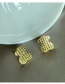 Fashion Gold Copper Gold Plated Bear Stud Earrings
