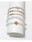 Fashion 4# Geometric Diamond Eye Panel Bracelet