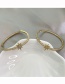 Fashion Gold Metal Zirconium Hexagram Earrings
