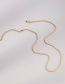 Fashion Gold Paper Clip Chain Titanium Steel Geometric Chain Necklace