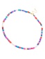 Fashion Color-2 Pearl Beaded Resin Necklace