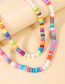 Fashion Color Pearl Beaded Resin Necklace