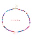 Fashion Color Pearl Beaded Resin Necklace