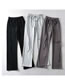 Fashion Light Grey Lace-up Straight-leg Sweatpants
