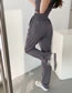 Fashion Charcoal Ash Cotton Elasticated Straight-leg Sweatpants
