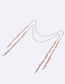 Fashion Complete Set Alloy Pink Crystal Glasses Chain Set
