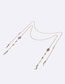 Fashion Complete Set Alloy Pearl Leaf Glasses Chain Set