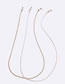 Fashion Complete Set Pure Copper Geometric Chain Glasses Chain Set