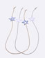 Fashion Complete Set Acrylic Cutout Pentagram Glasses Chain Set