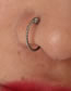 Fashion Silver Color-2 Copper Thread U-shaped Nose Clip