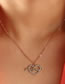 Fashion 3# Geometric Diamond Number Necklace