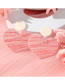 Fashion Pink Plate Heart Earrings